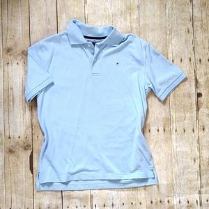 S Tommy Hilfiger Light Blue Boys Polo Shirt 8 10